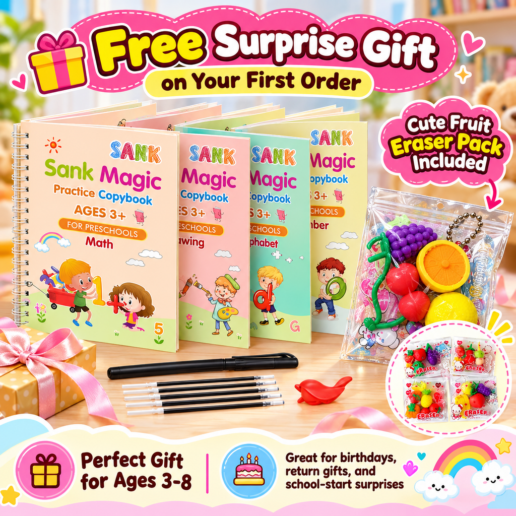 Tinkibee handwriting kit with free surprise eraser gift