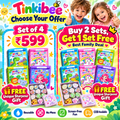 Tinkibee magic water book offer - set of 4 for ₹599 and buy 2 get 1 free